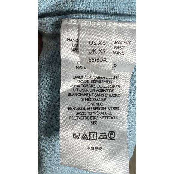 Urban Outfitters UO Forever Blue Tie Embroidered‎ Baby Doll Smock Dress Size XS - Picture 12 of 15